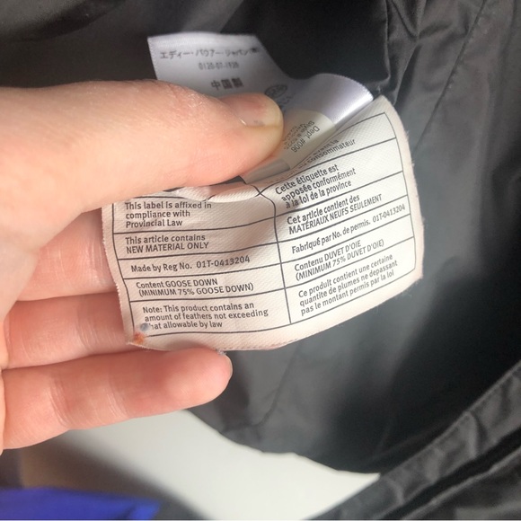 Eddie Bauer PREMIUM goose down winter black jacket Sz L - Picture 6 of 12